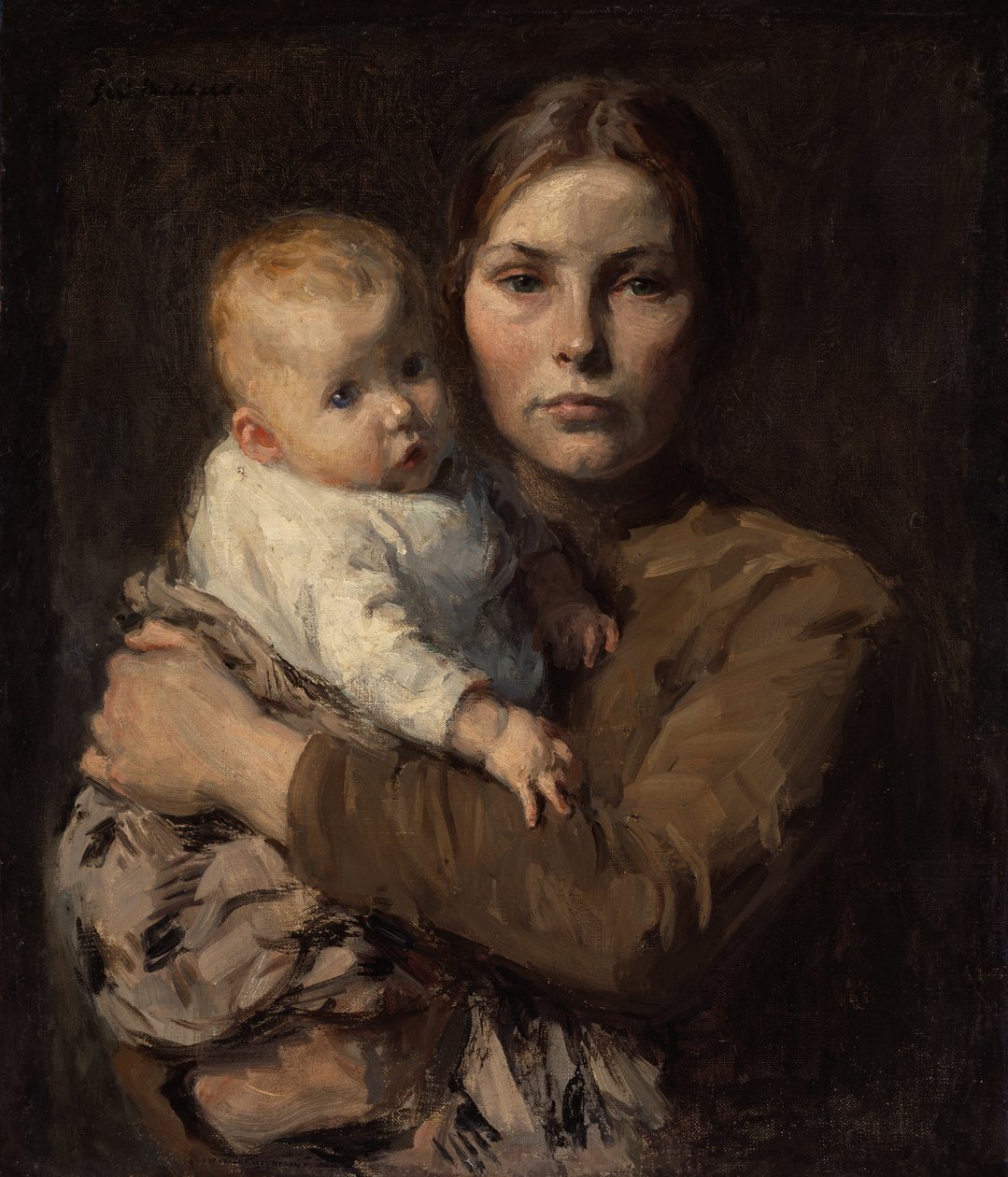 Mãe e filho, c. 1906. de Gari Melchers