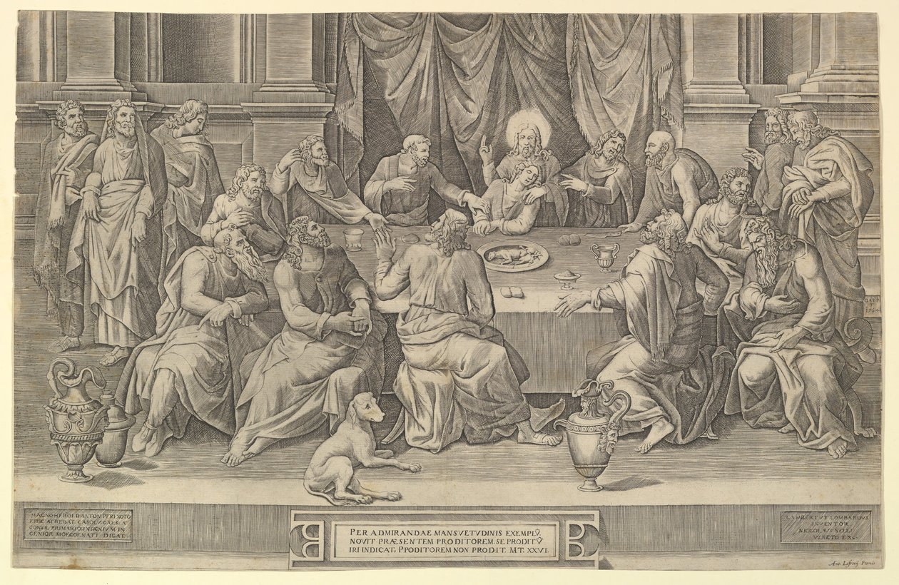 A Última Ceia, 1564. de Gaspare Osello