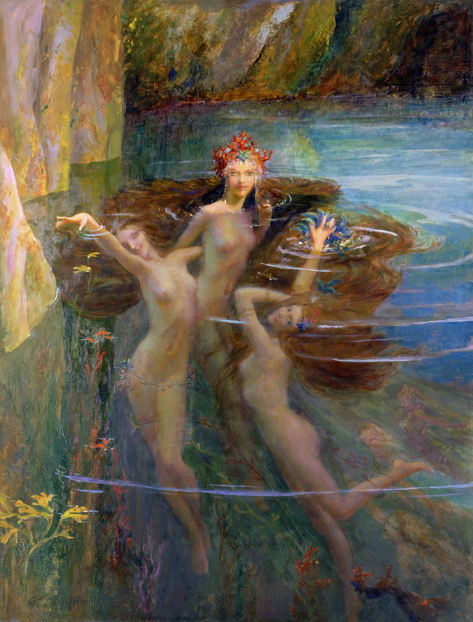 Ninfas da Água de Gaston Bussiere