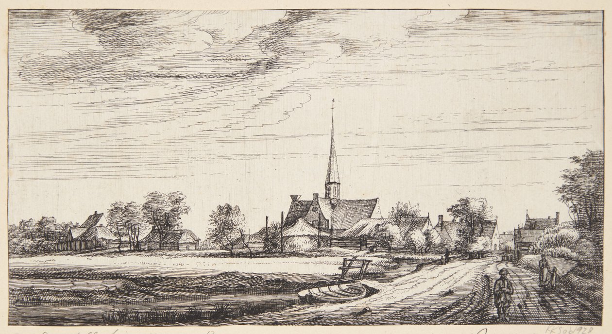 Vista para Amstelveen de Geertruyt Roghman