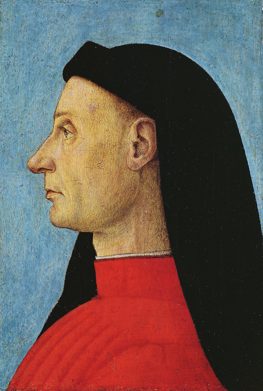 Retrato de um homem de Gentile Bellini