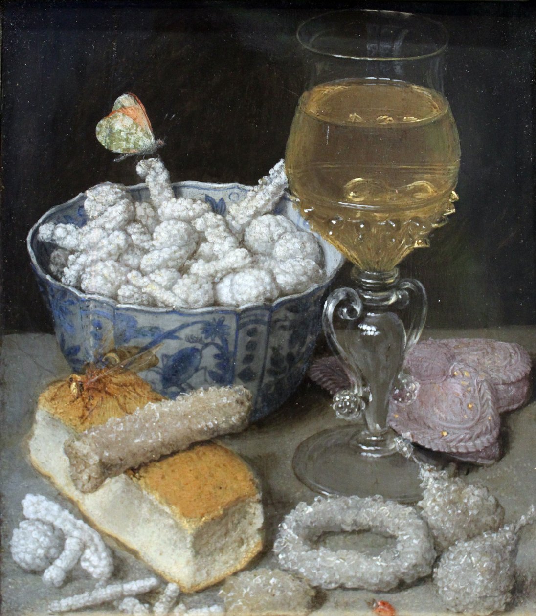 Ainda vida com pão e doces de Georg Flegel