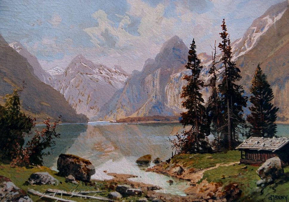Konigsee da chaleira de Georg Janny