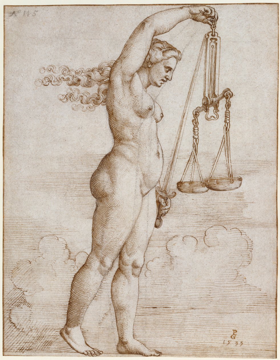 Alegoria da justiça de Georg Pencz