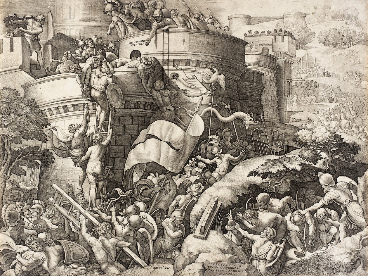 A captura de Cartago, 1539 de Georg Pencz