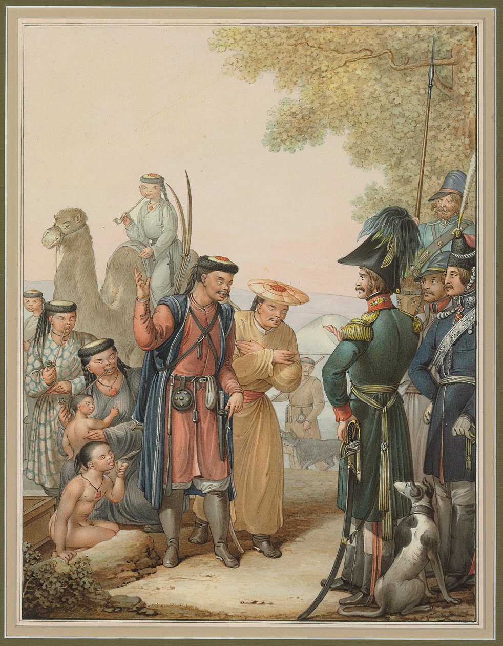 Cossacos e Kalmyks, de Georg Emanuel Opitz