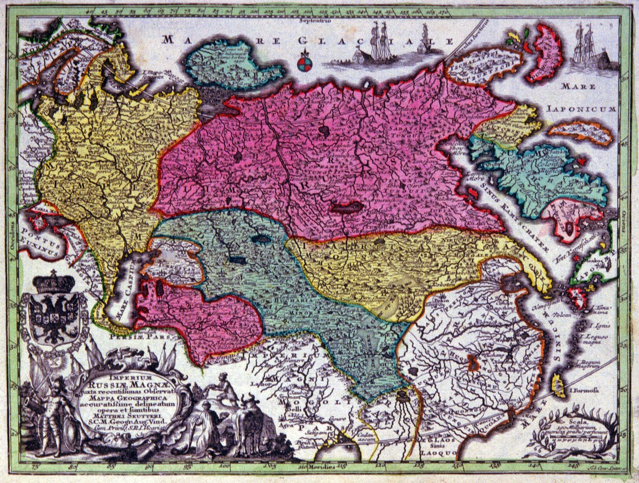 O Império Russo de Georg Matthäus Seutter