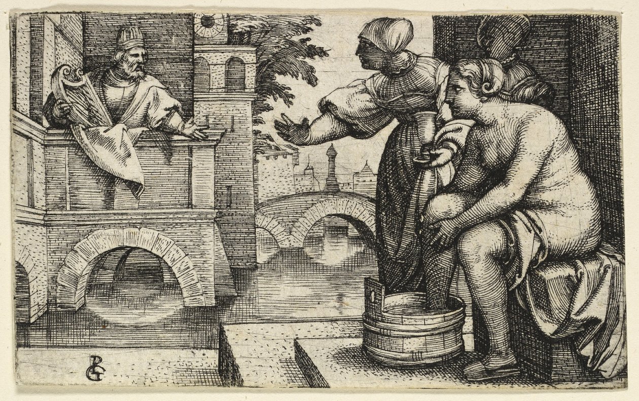 Davi Observando Bate-Seba de Georg Pencz