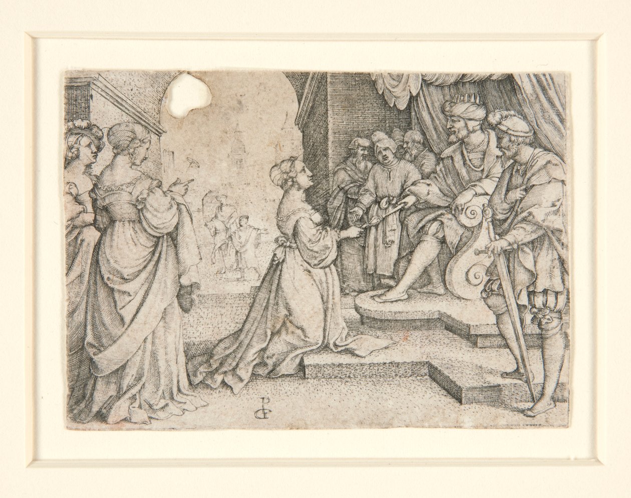 Ester diante de Assuero de Georg Pencz
