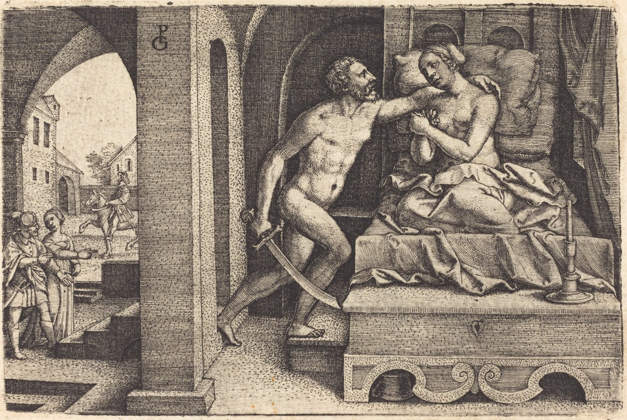 Tarquínio e Lucrécia de Georg Pencz