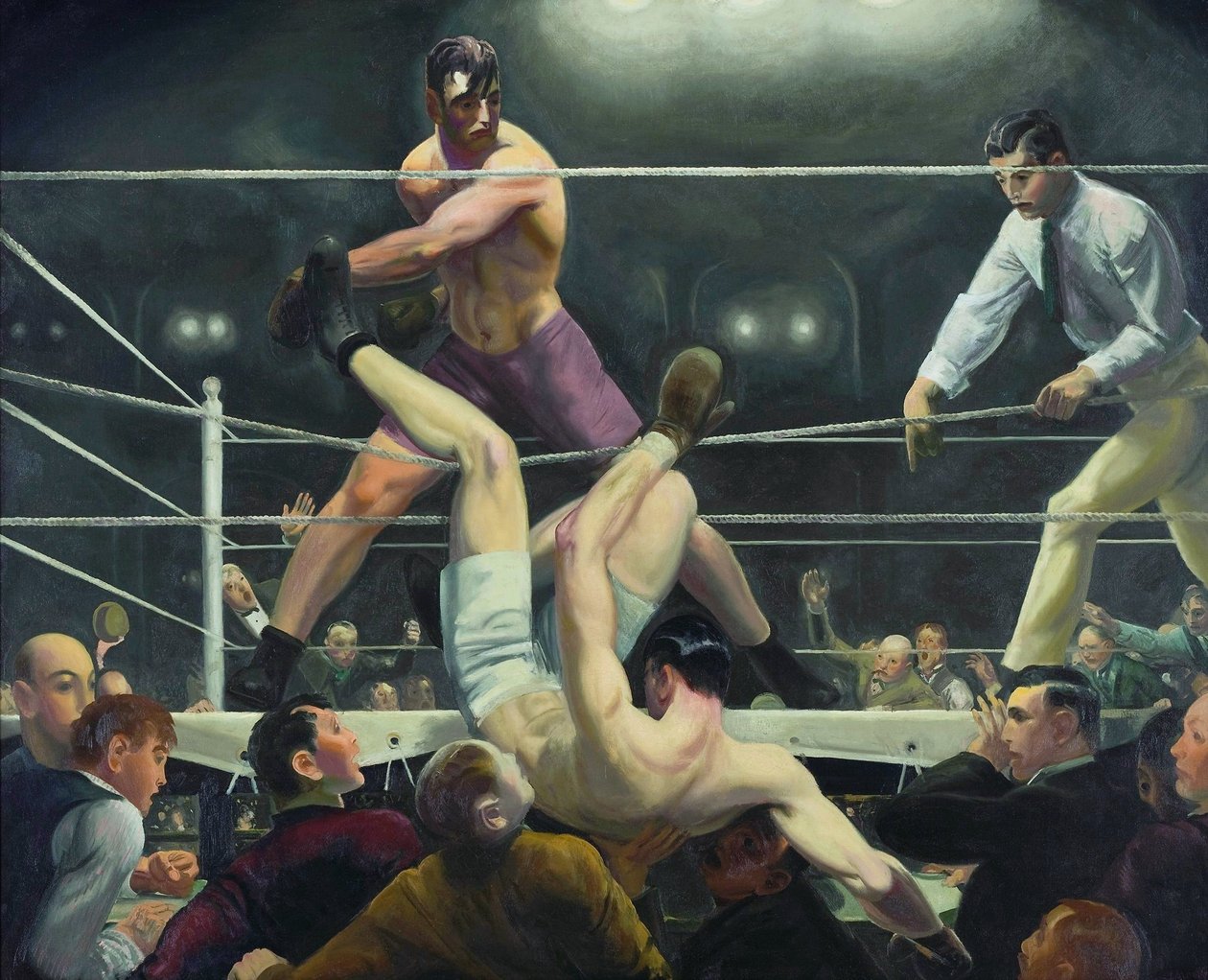Dempsey e Firpo de George Wesley Bellows