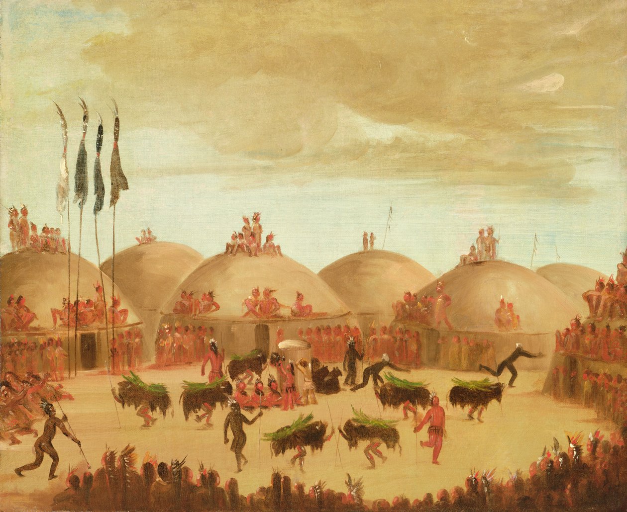 The Bull Dance de George Catlin