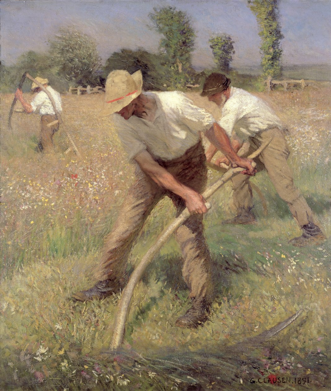 As segadeiras, 1891 de George Clausen