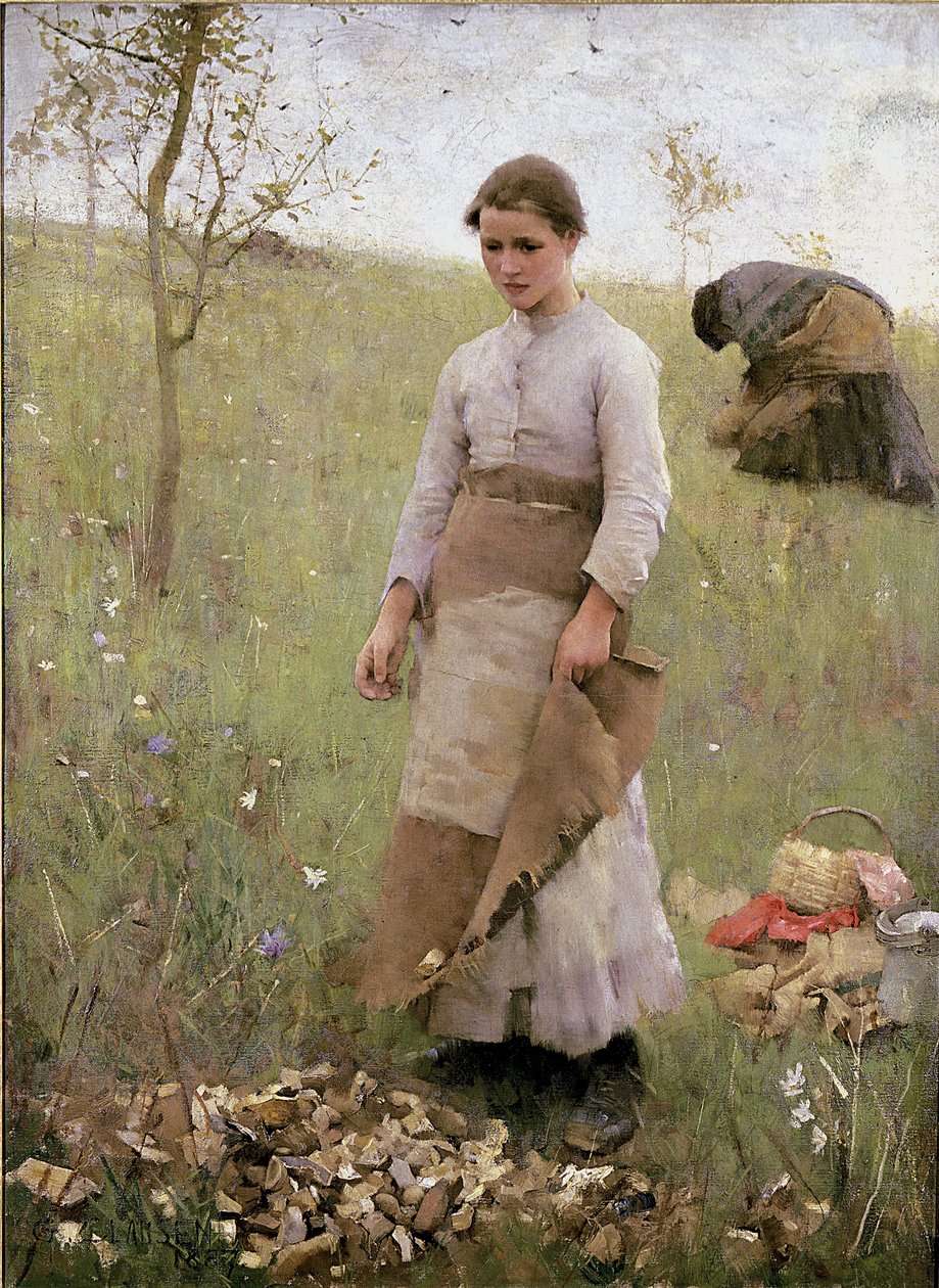 Os catadores de pedra, 1887 de George Clausen