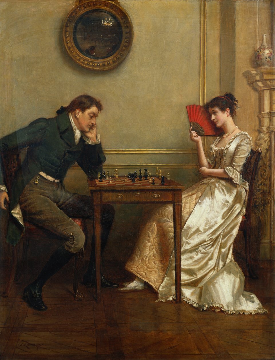 Um jogo de xadrez de George Goodwin Kilburne