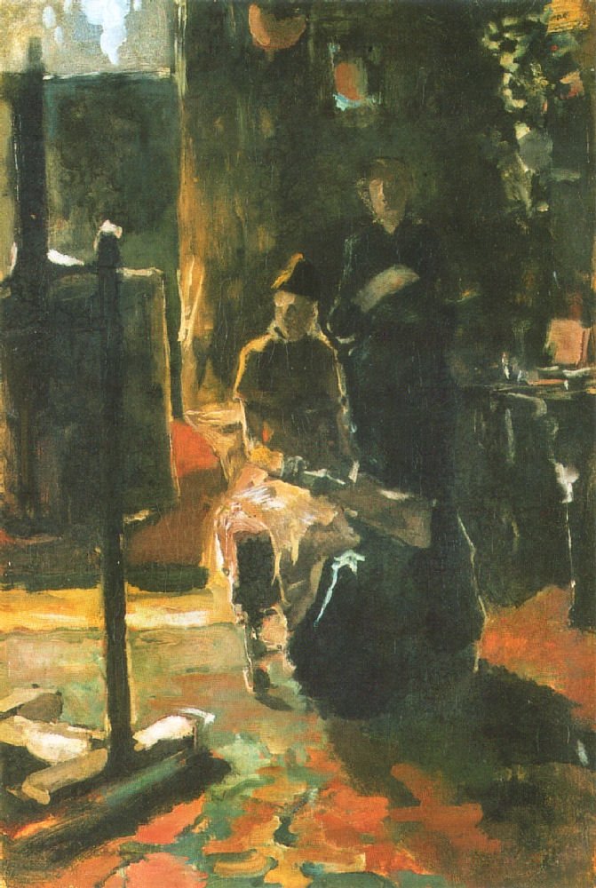 Na oficina de George Hendrik Breitner