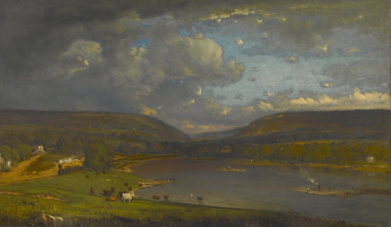 No rio Delaware de George Inness