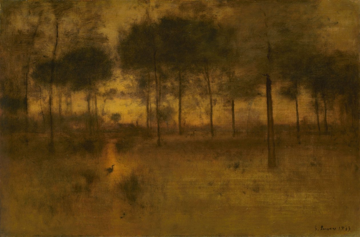 A casa da garça de George Inness
