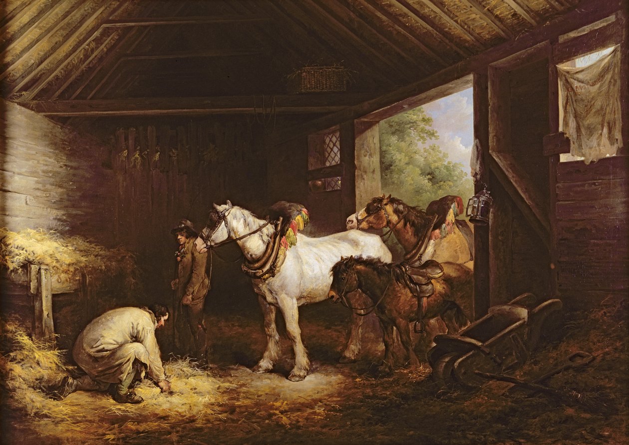 Dentro de um estábulo de George Morland