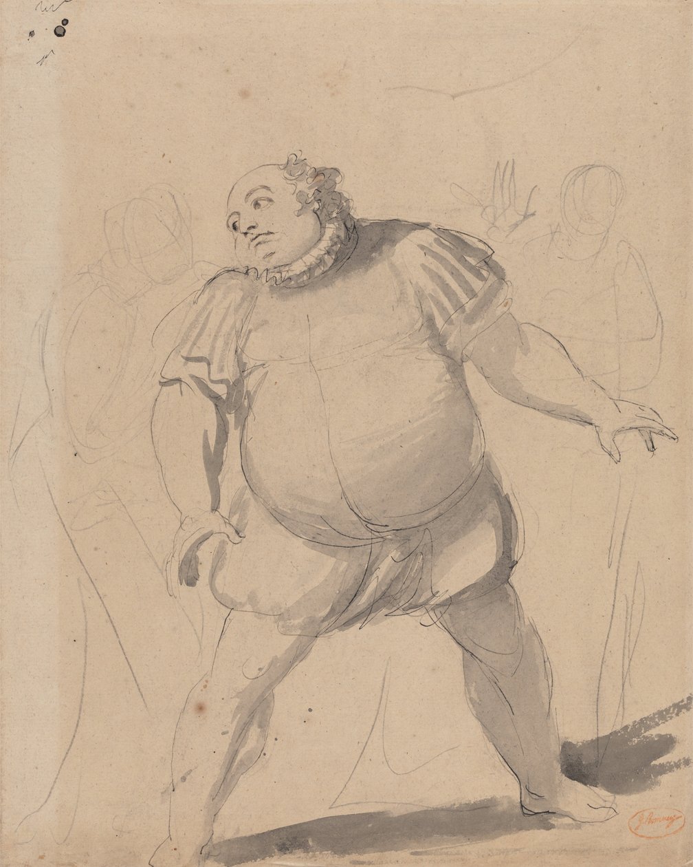 John Henderson como Falstaff de George Romney