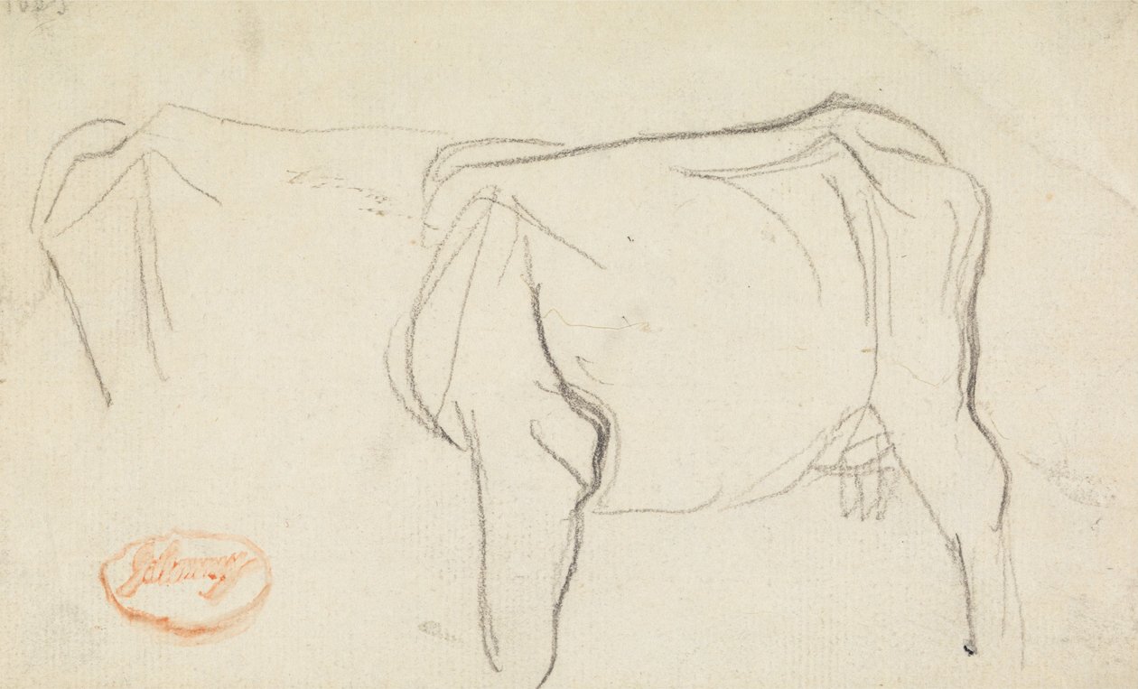 Estudo de uma vaca de George Romney