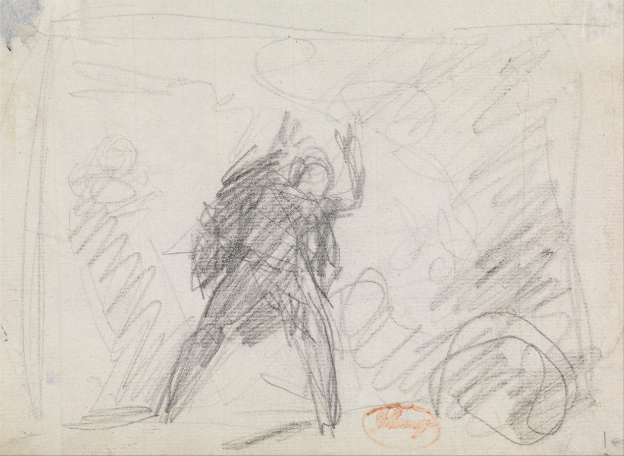 Estudo de uma figura em pé de George Romney