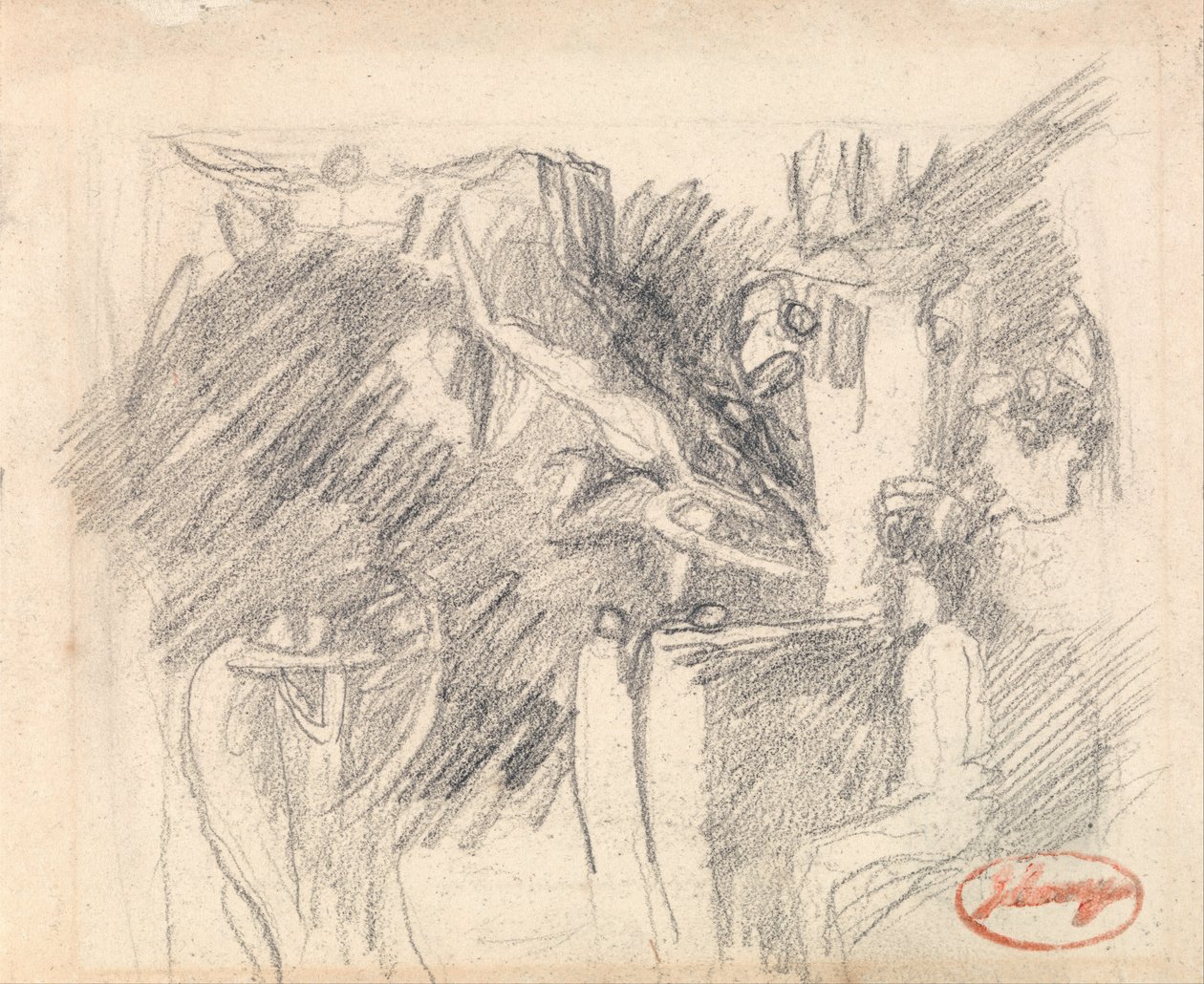 A tentação de Cristo de George Romney