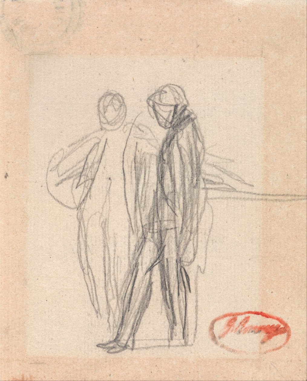 Duas figuras em pé de George Romney
