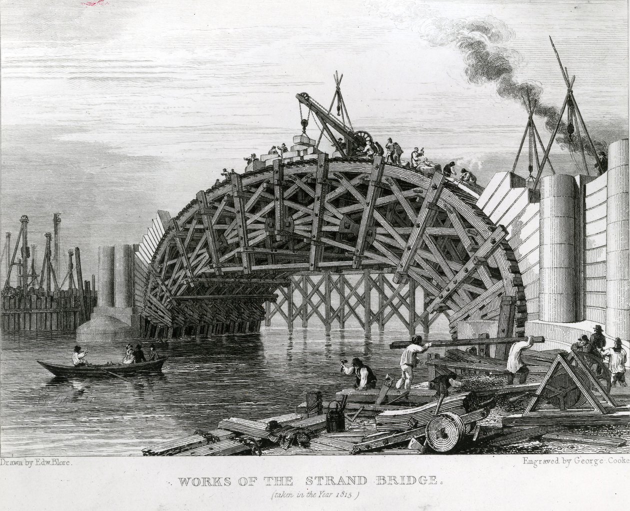 Obras da ponte Strand de George Smith