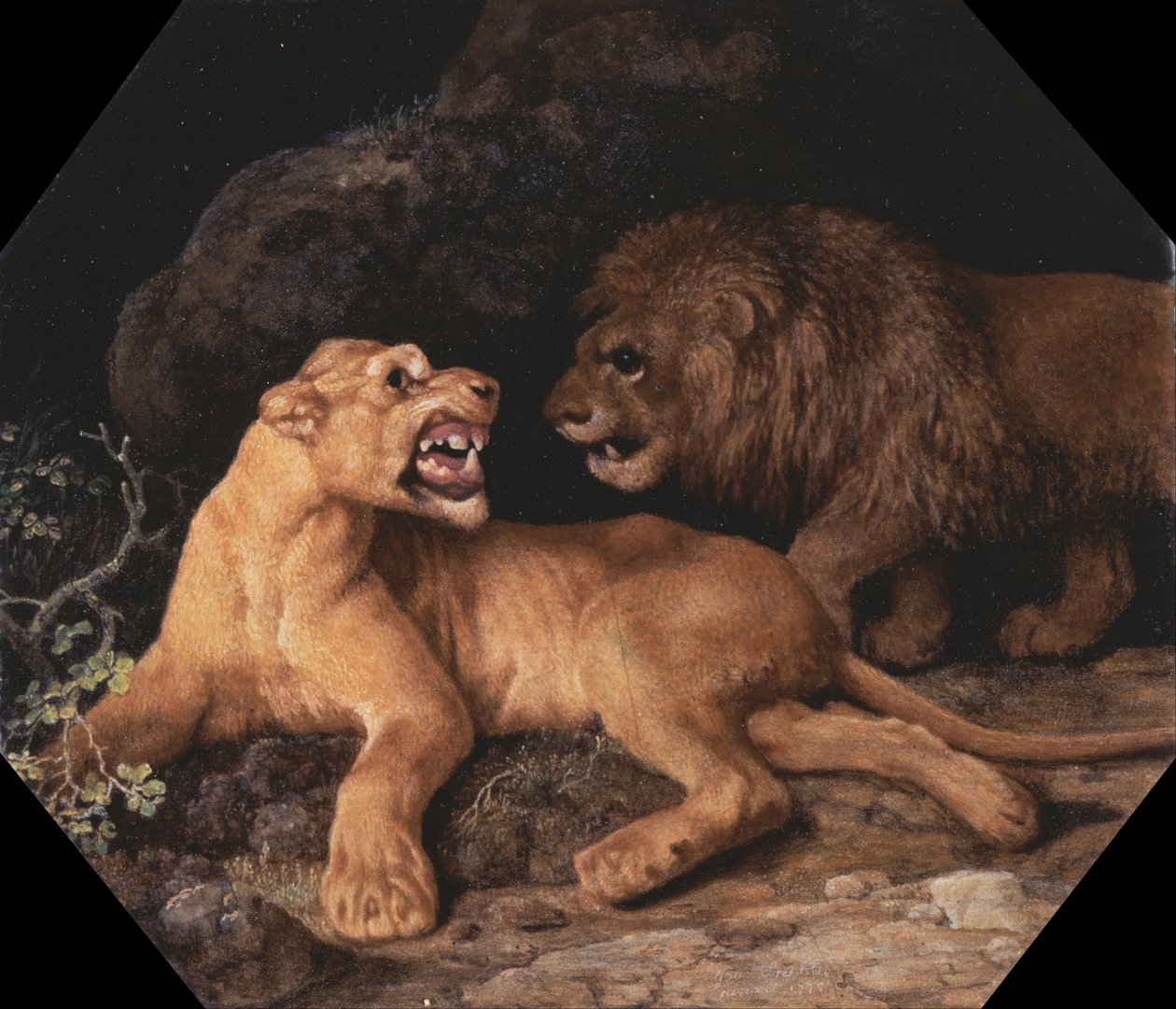 Leão e Leoa de George Stubbs
