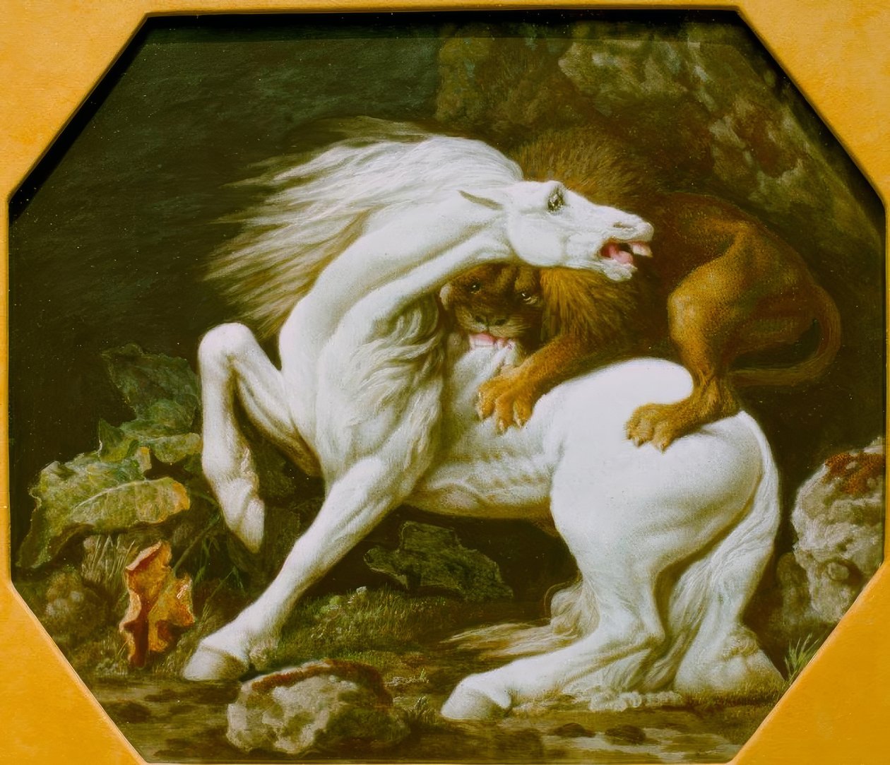Leão atacando um cavalo de George Stubbs