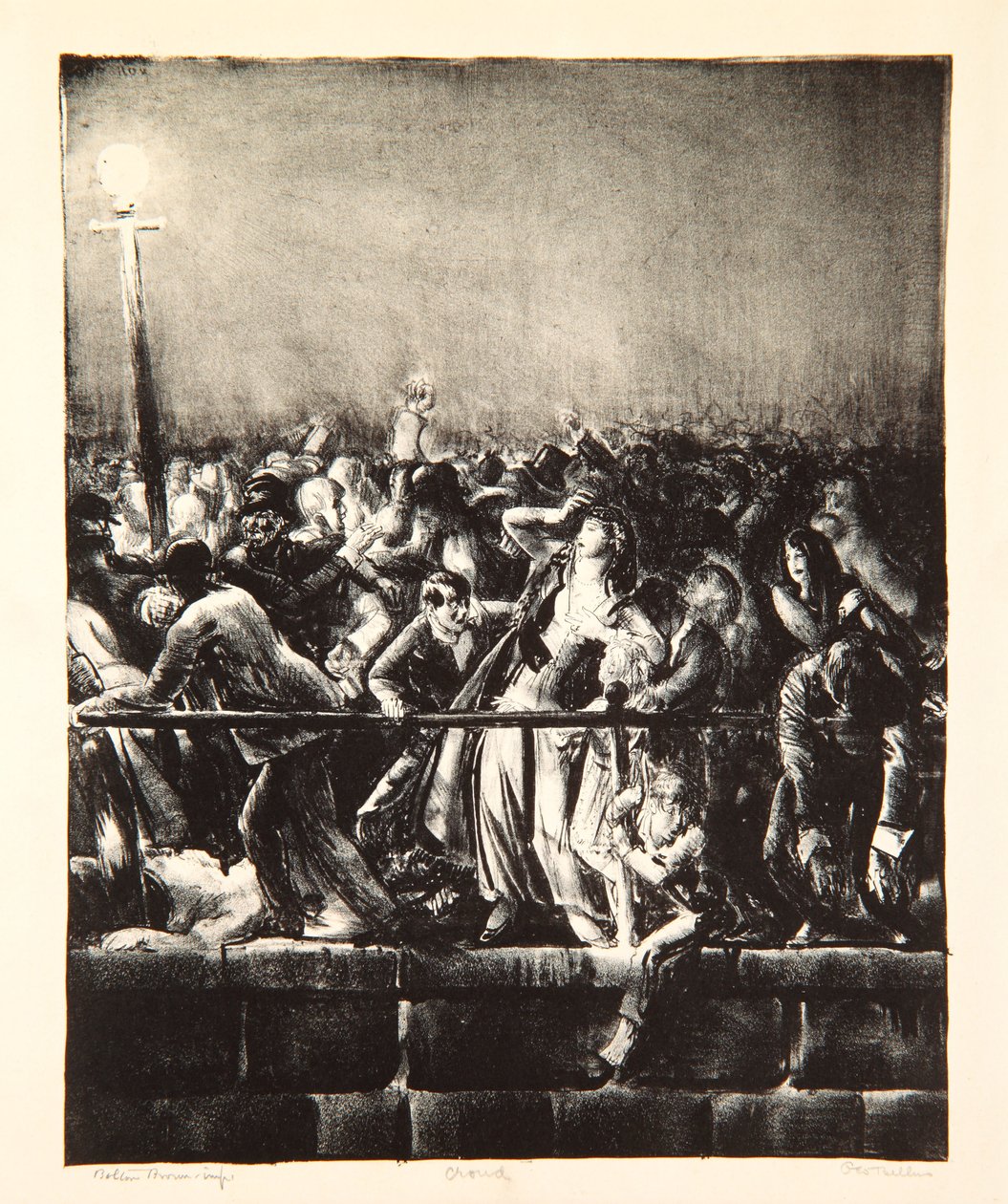 A multidão, 1923 de George Wesley Bellows