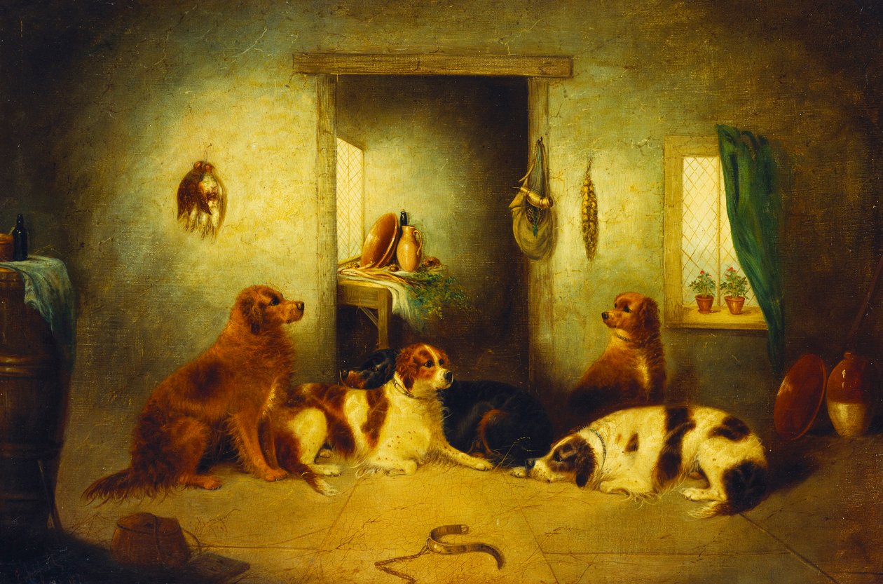 À espera do mestre, 1870 de George Armfield