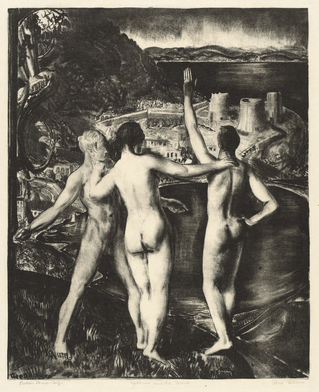 Lychnis e seus filhos de George Bellows