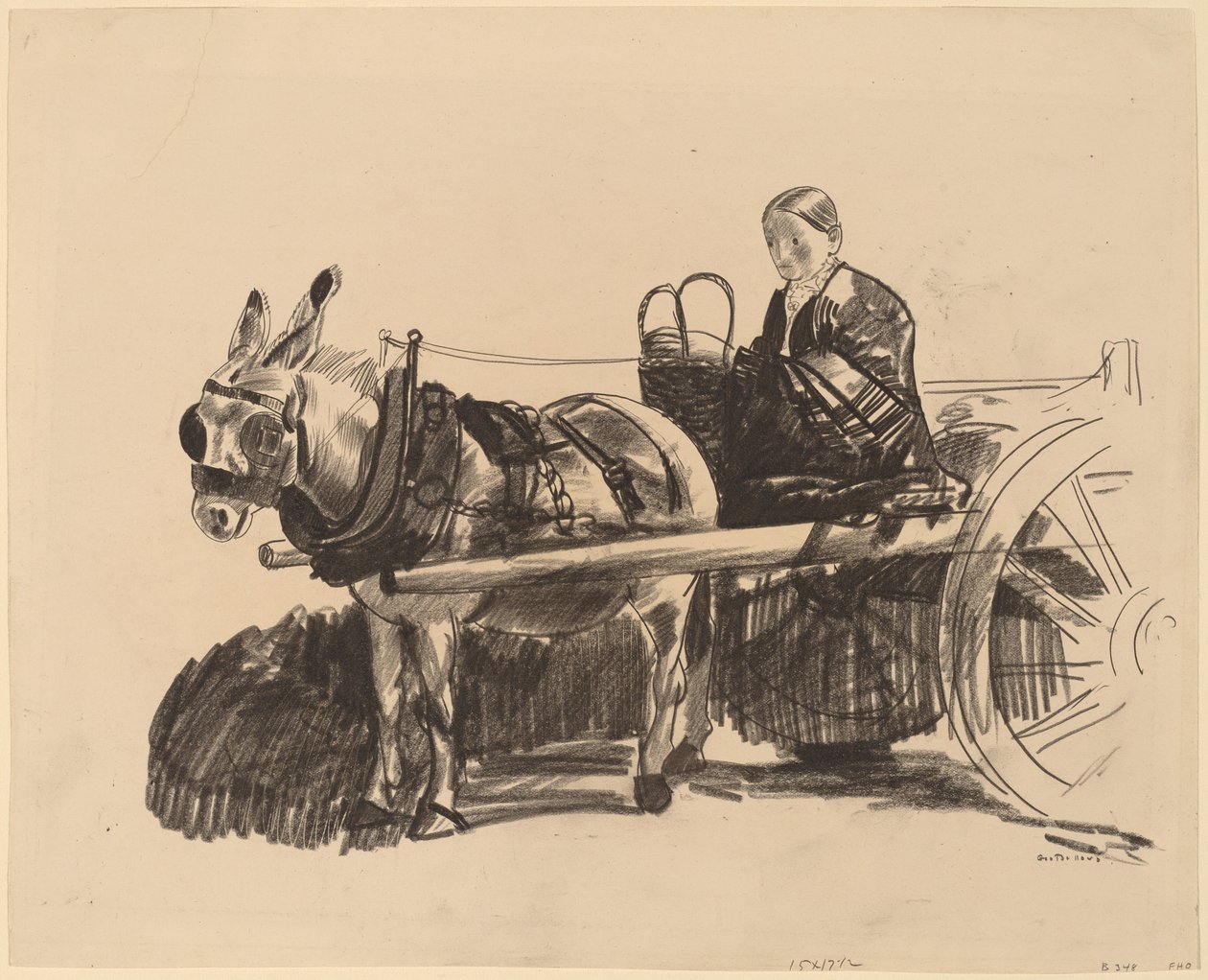 A carroça do burro de George Bellows
