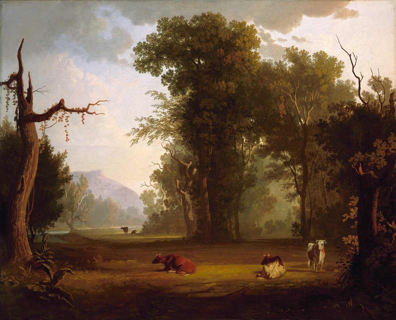 Paisagem com gado de George Caleb Bingham
