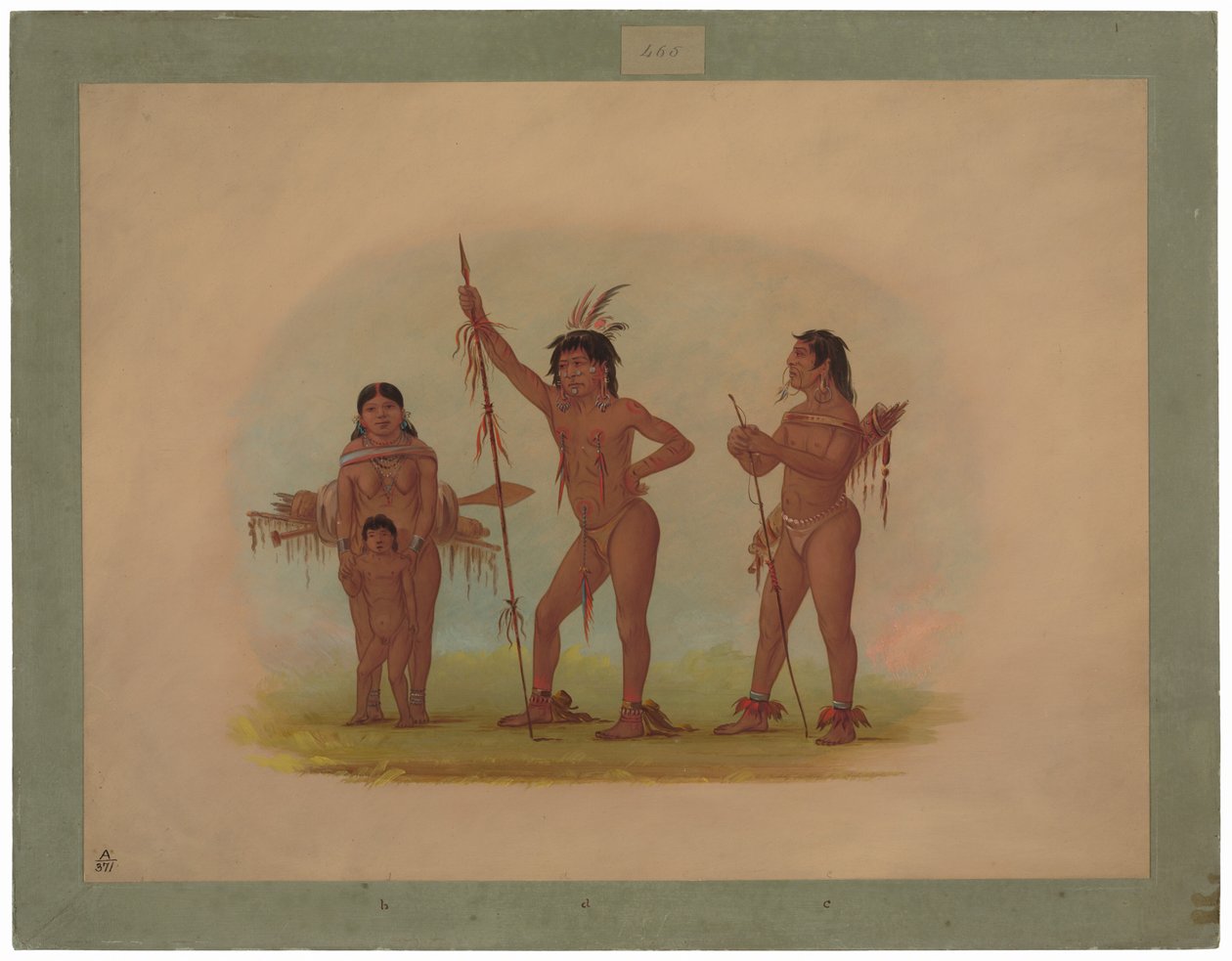 Quatro índios Mura de George Catlin