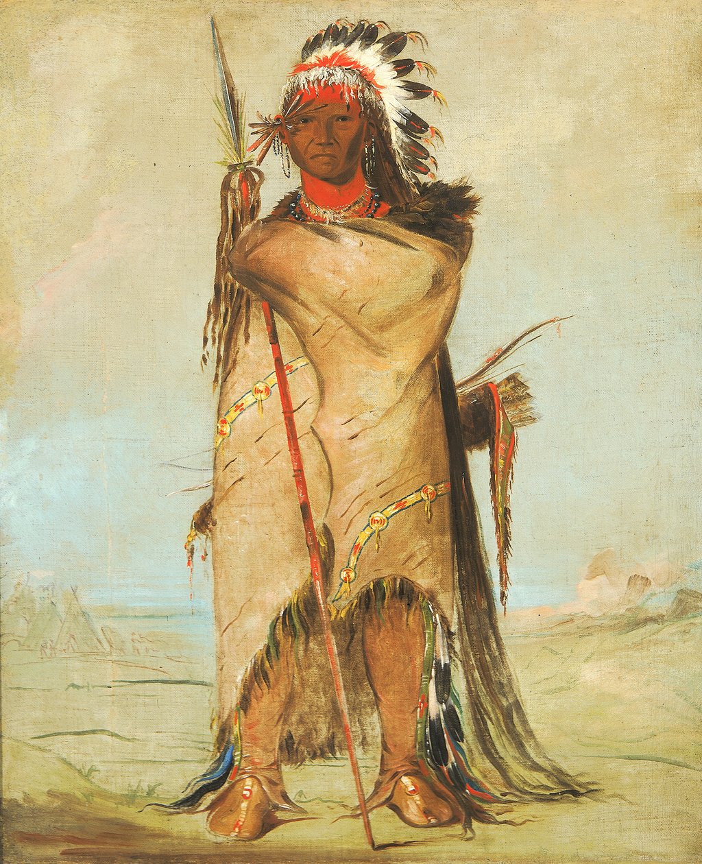 Neve no Lago Brave, 1832. de George Catlin