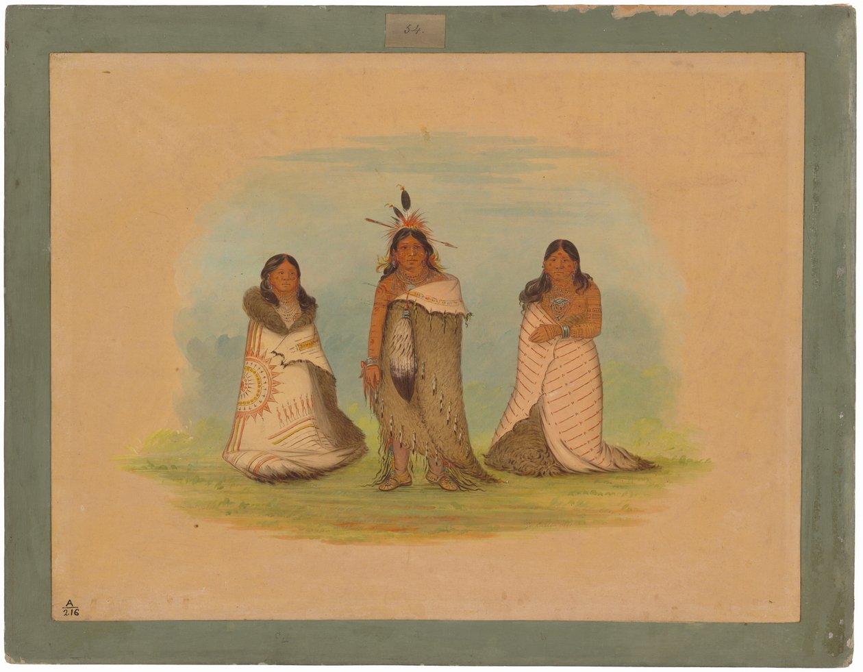 índios Puncah de George Catlin