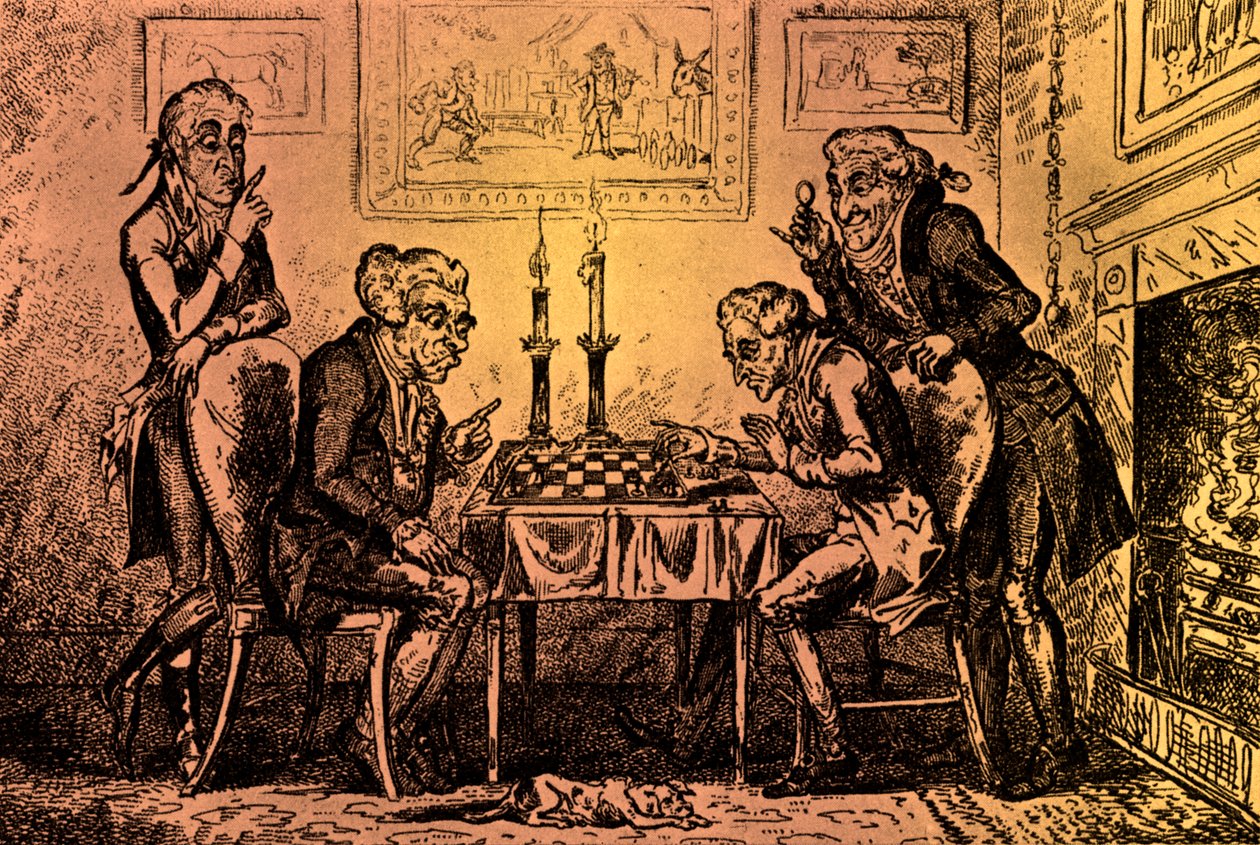 Um Jogo de Xadrez de George Cruikshank