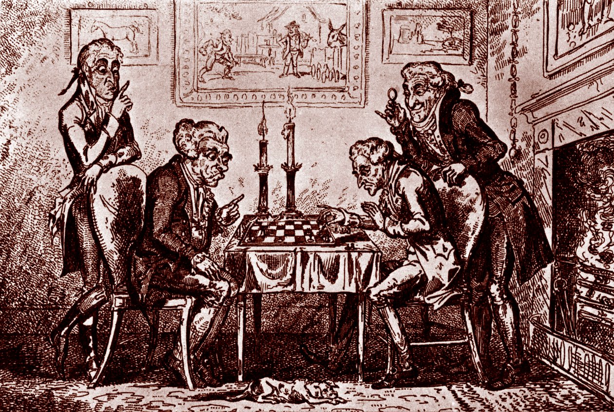 Um Jogo de Xadrez de George Cruikshank