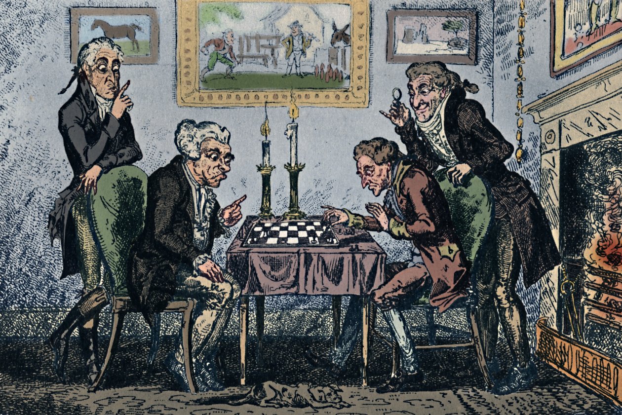 Um jogo de xadrez, 1948 de George Cruikshank
