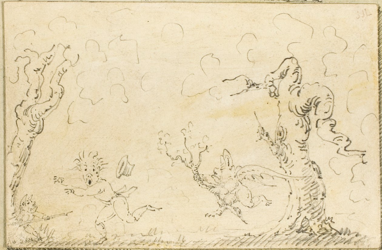 Cena em quadrinhos de George Cruikshank