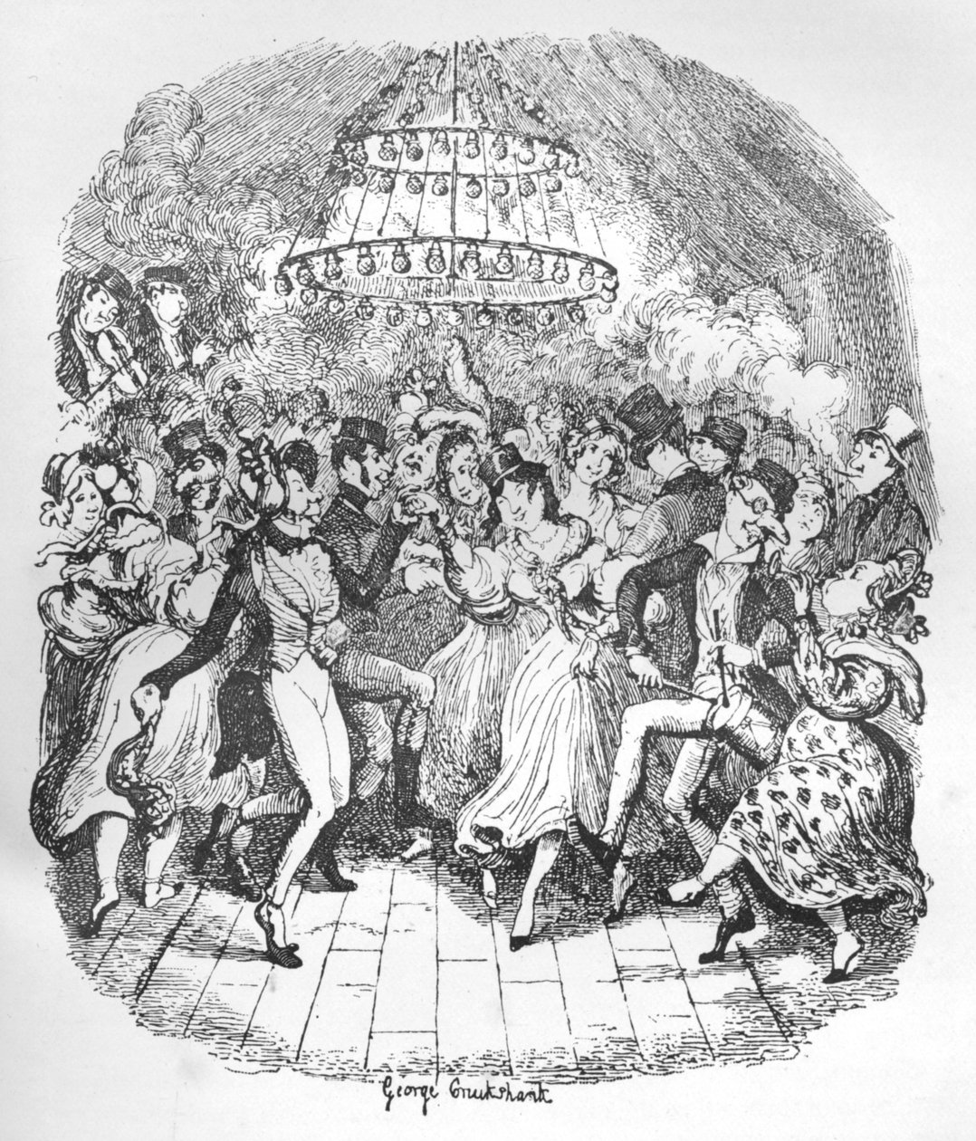 Feira de Greenwich, c1900 de George Cruikshank