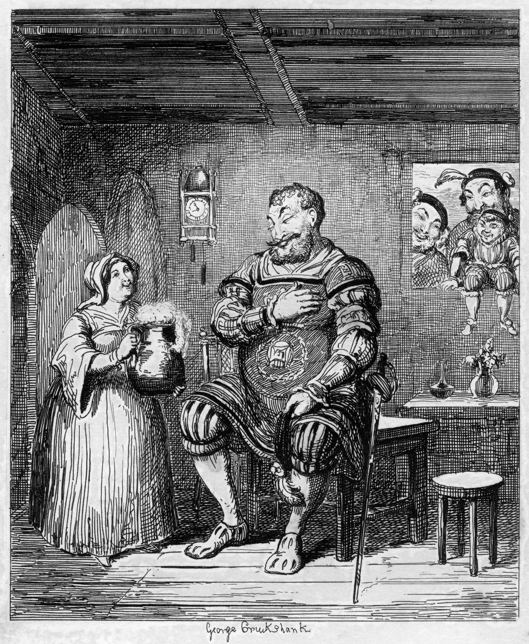 Corte Magogs, 1840 de George Cruikshank