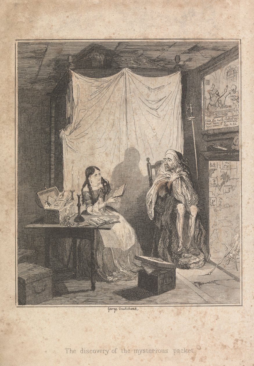 A descoberta do misterioso pacote de George Cruikshank