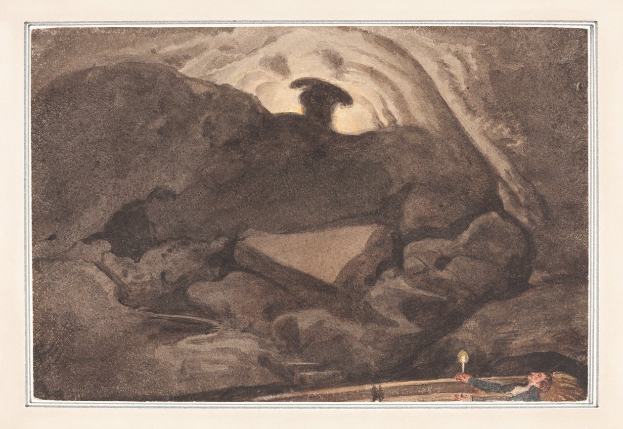 Cena em uma caverna de George Cumberland
