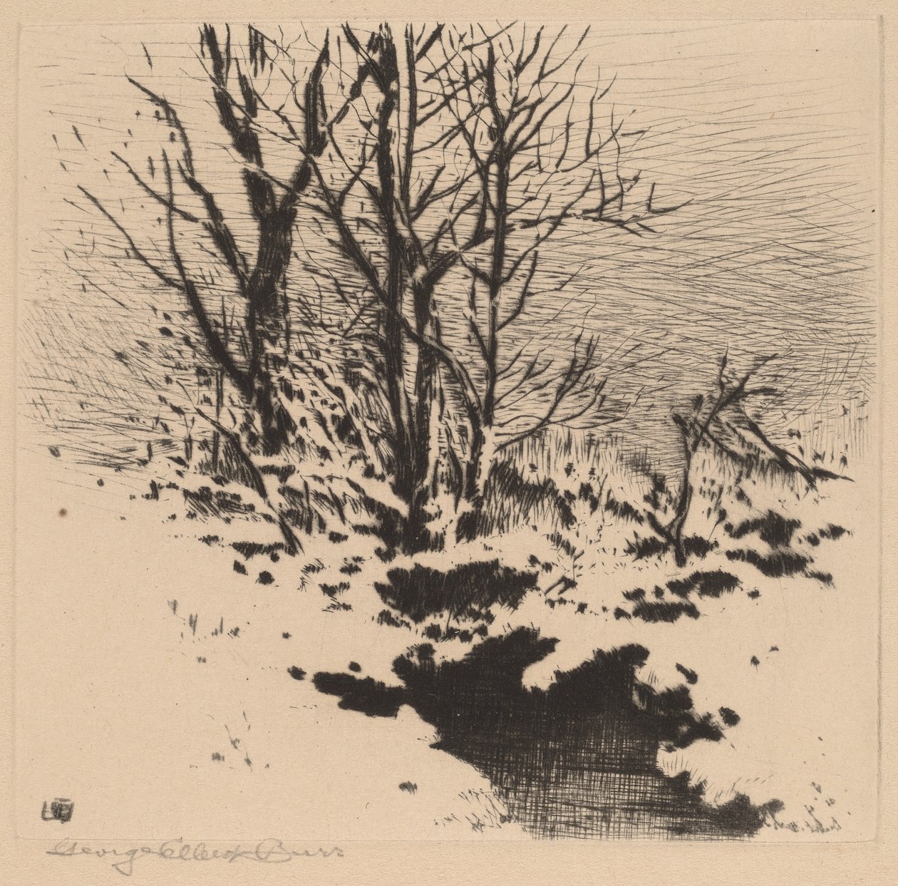 A Primeira Neve (nº 2) de George Elbert Burr