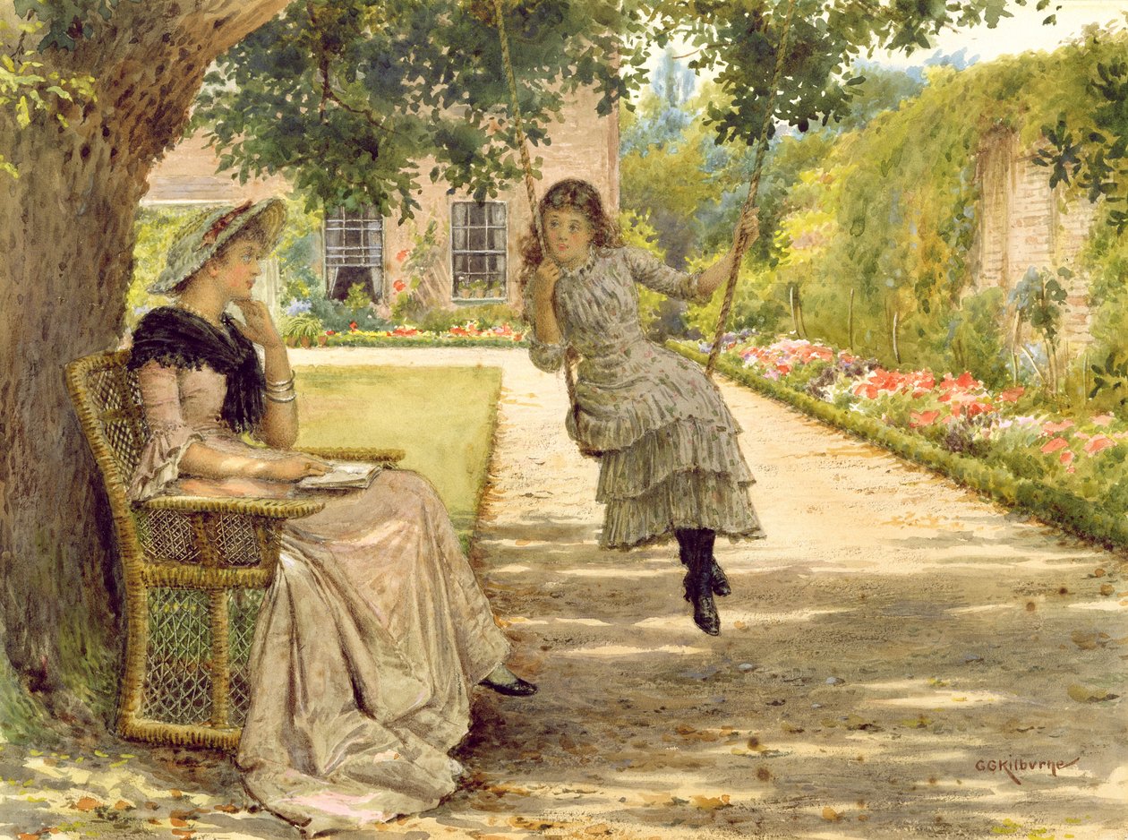 No Jardim de George Goodwin Kilburne
