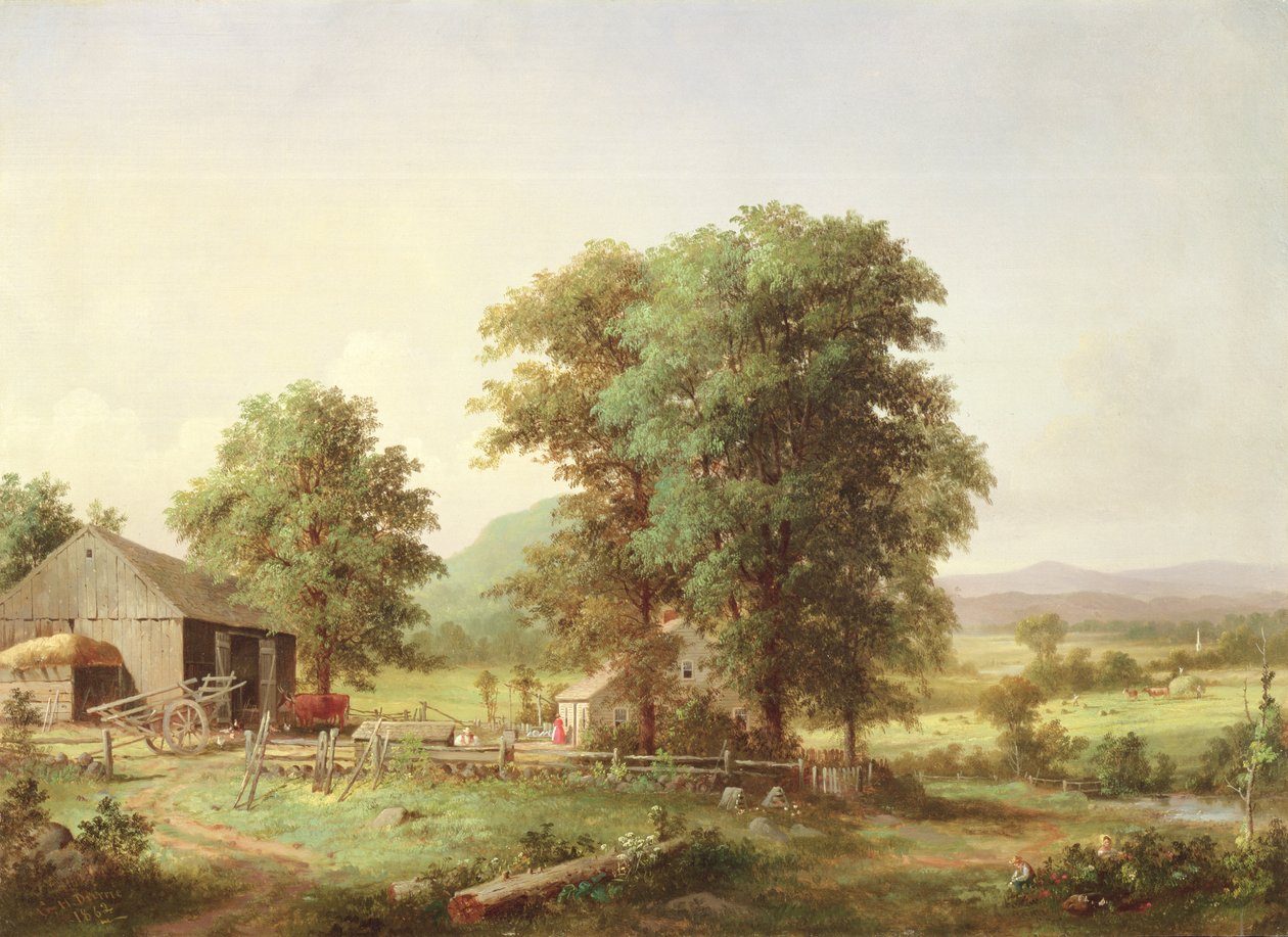 Paisagem de verão, 1862 de George Henry Durrie